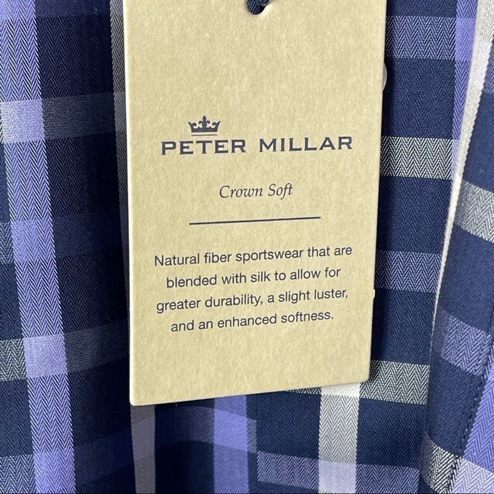 Peter Millar plaid button down, NWT, Small - Picture 5 of 9